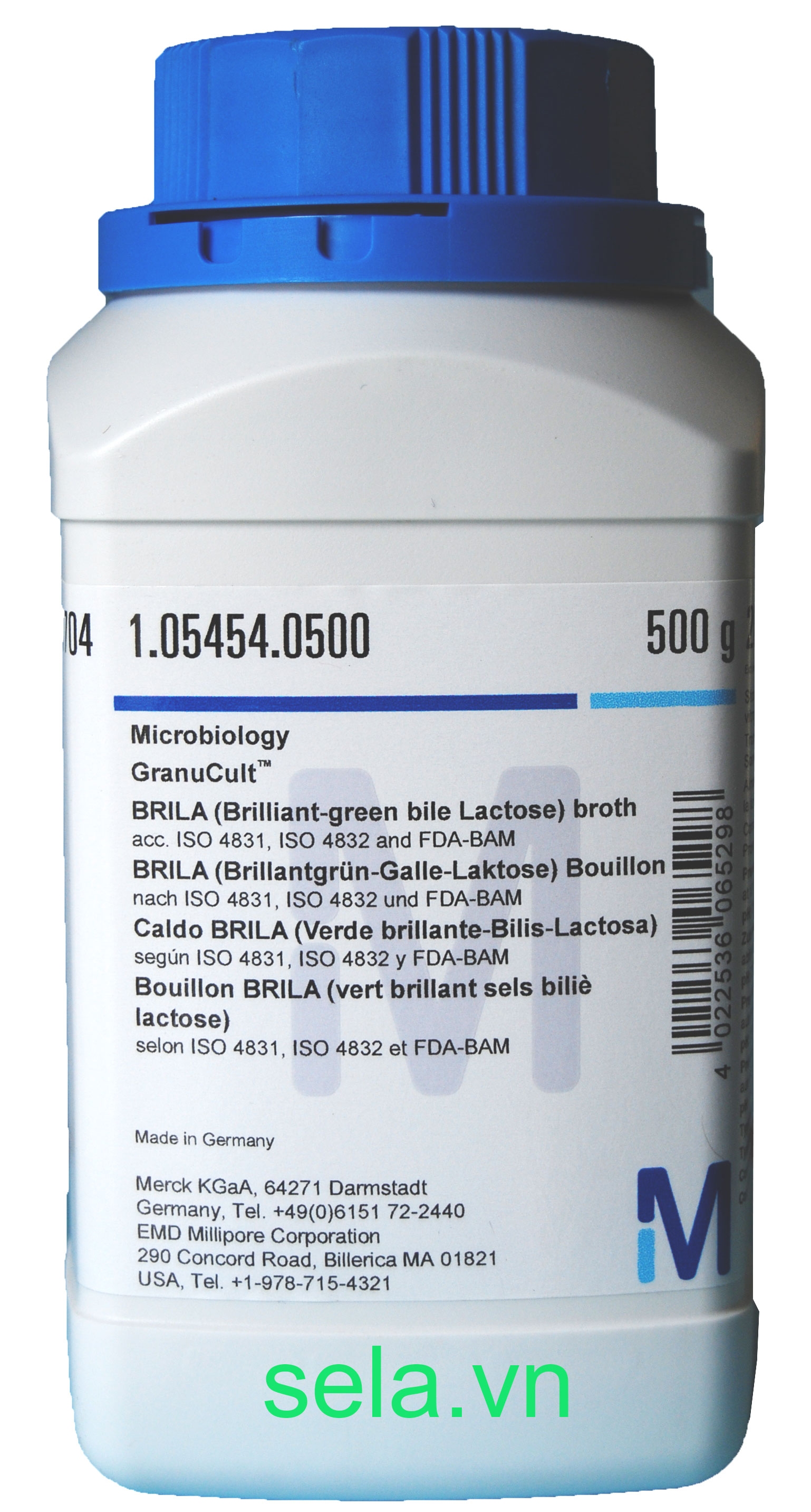 BRILA (Brilliant-green bile Lactose) broth acc. ISO 4831, ISO 4832 and FDA-BAM