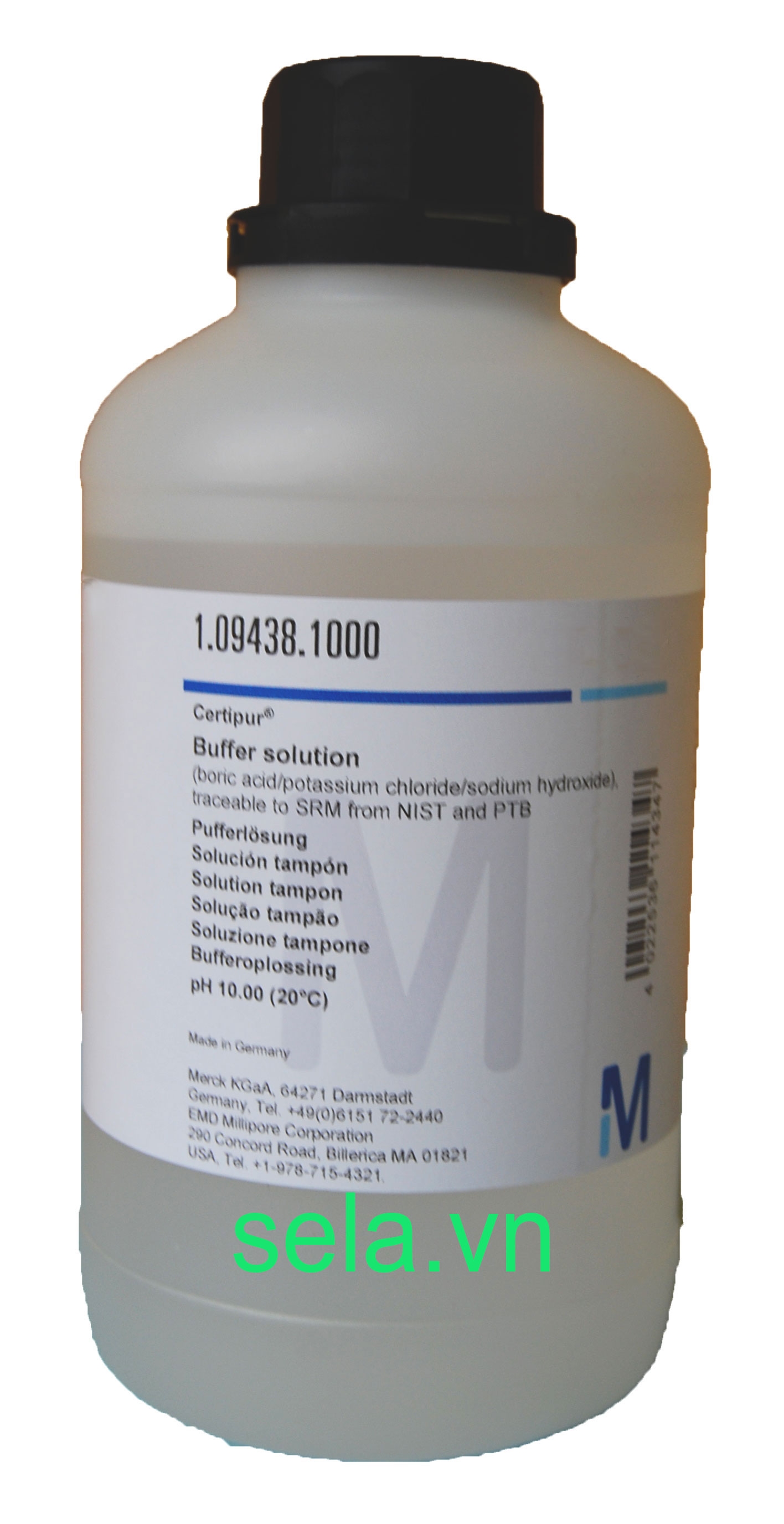 Buffer solution (boric acid/potassium chloride/sodium hydroxide),