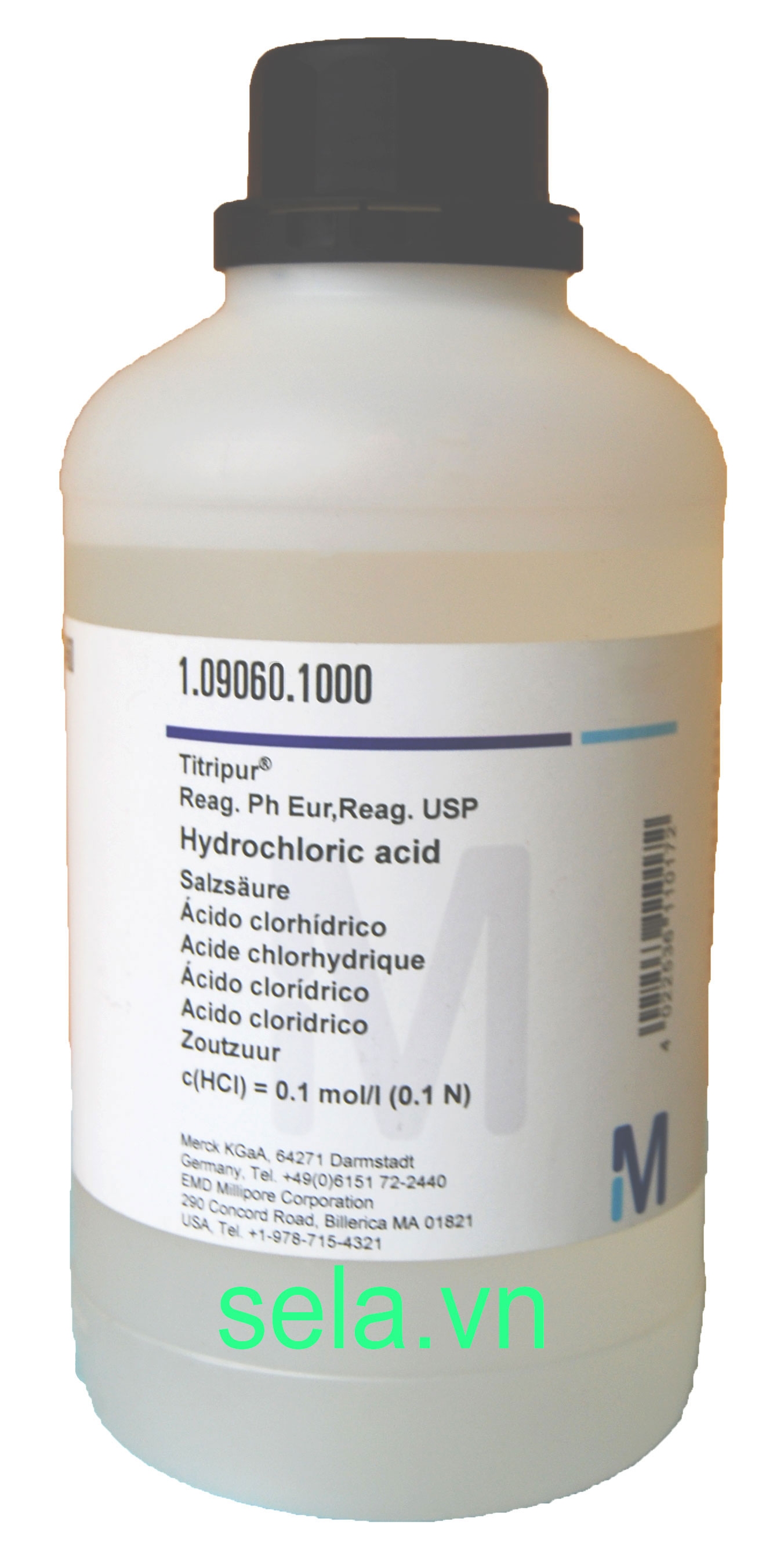Hydrochloric acid c(HCl) = 0.1 mol/l (0.1 N) Titripur® Reag. PhEur,Reag. USP