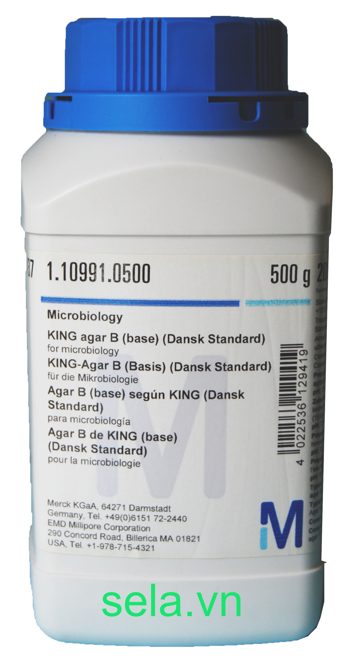 KING agar B (base) (Dansk Standard) for microbiology