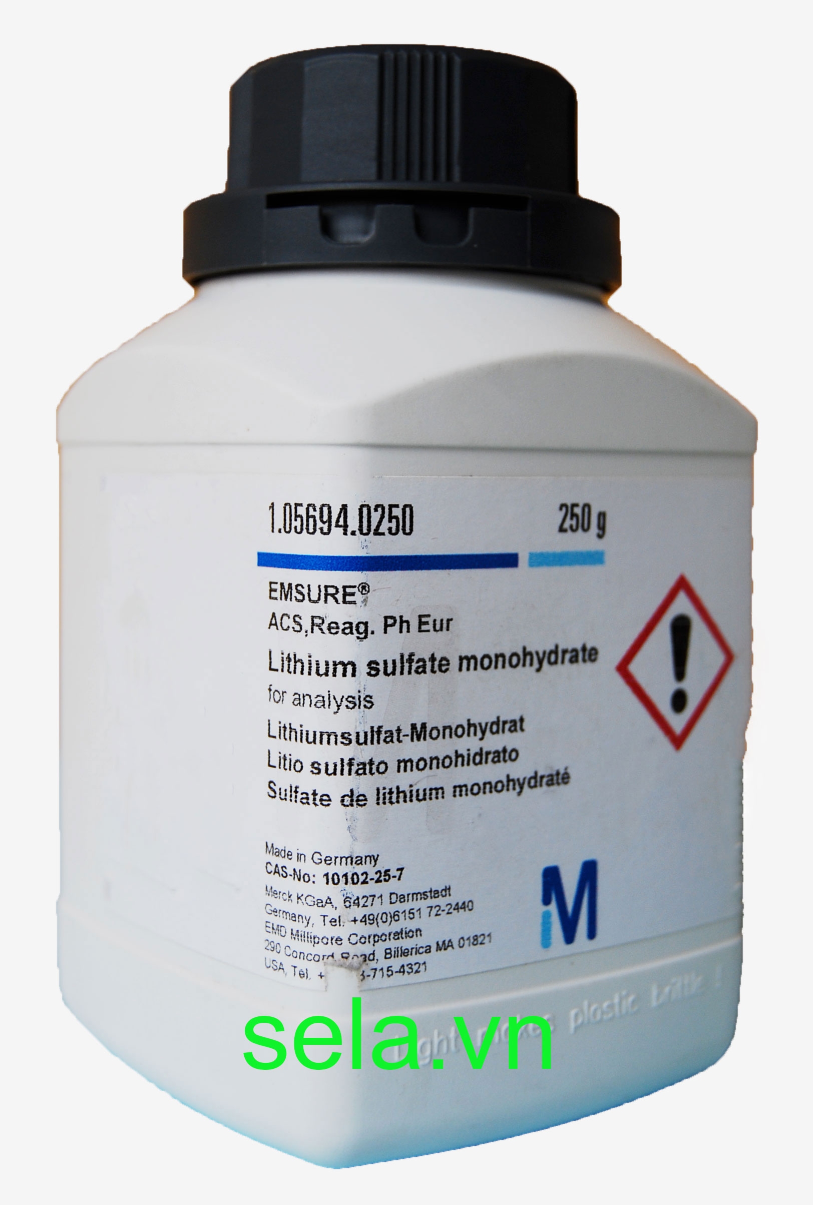Lithium sulfate monohydrate for analysis EMSURE® ACS,Reag. Ph Eur