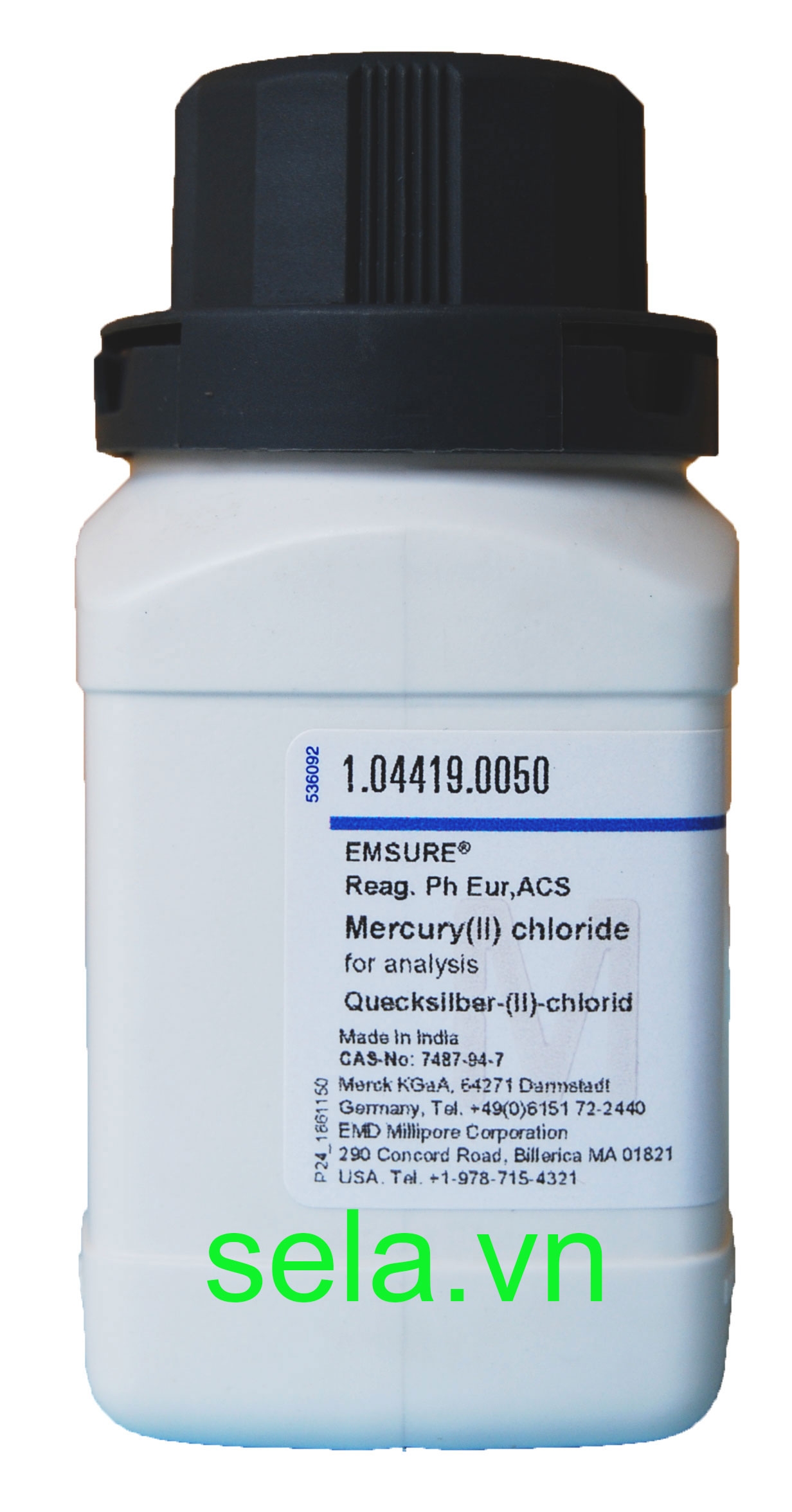 Mercury(II) chloride for analysis EMSURE® Reag. Ph Eur,ACS