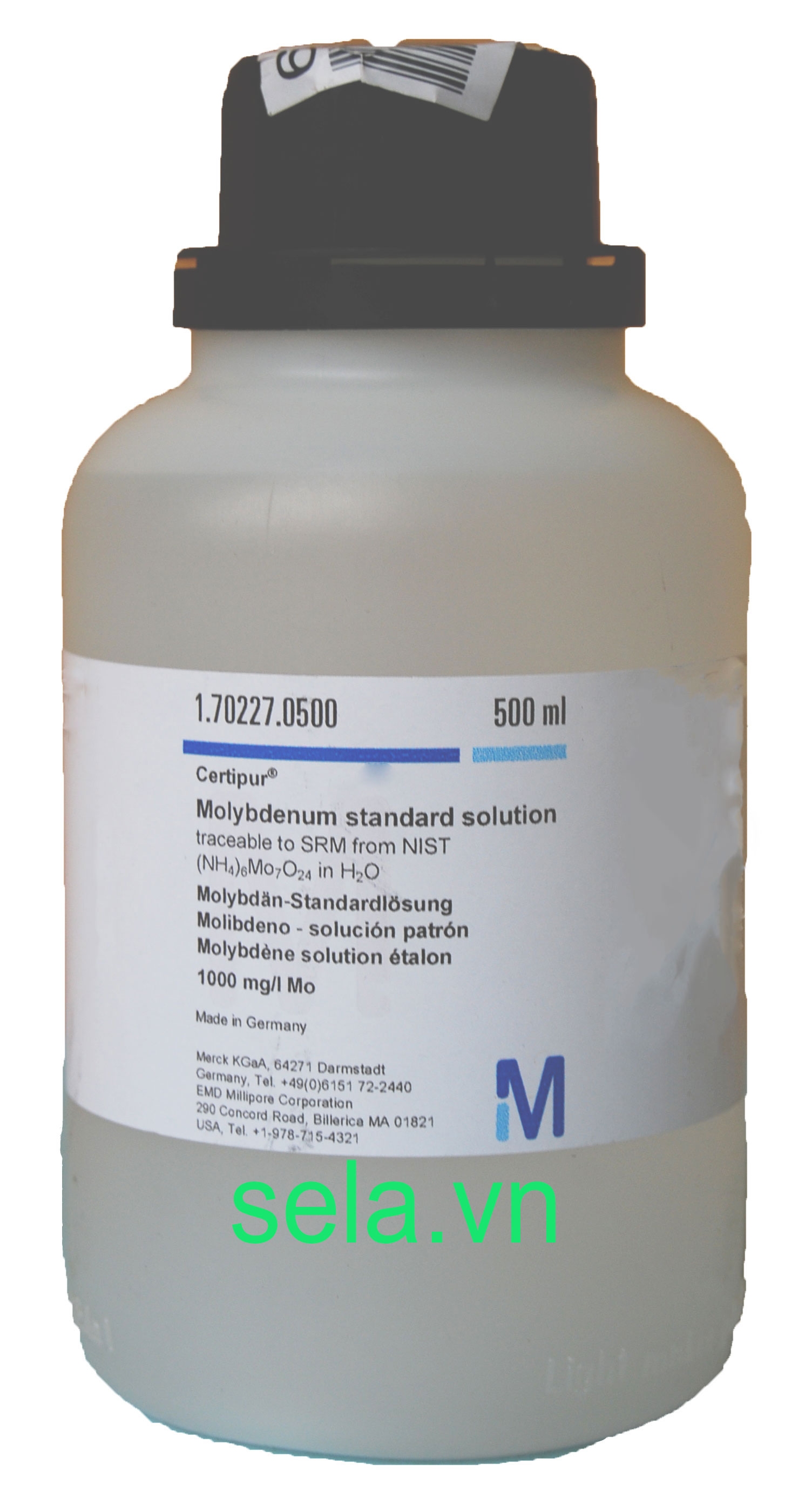 Molybdenum standard solution traceable to SRM from NIST (NH₄)₆Mo₇