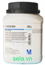 Peptone from casein pancreatically digested free from sulfonamide antagonists for microbiology