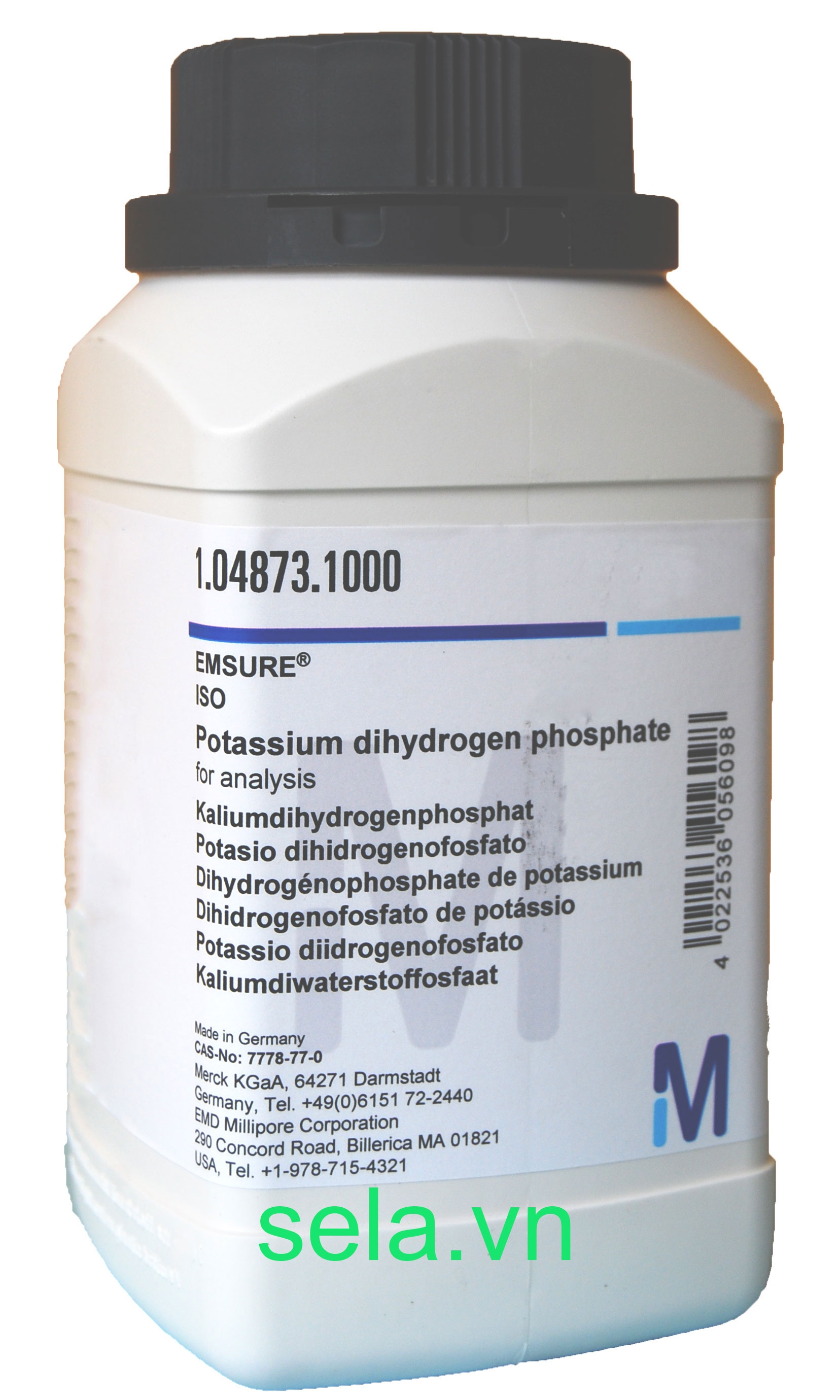 Potassium dihydrogen phosphate for analysis EMSURE® ISO