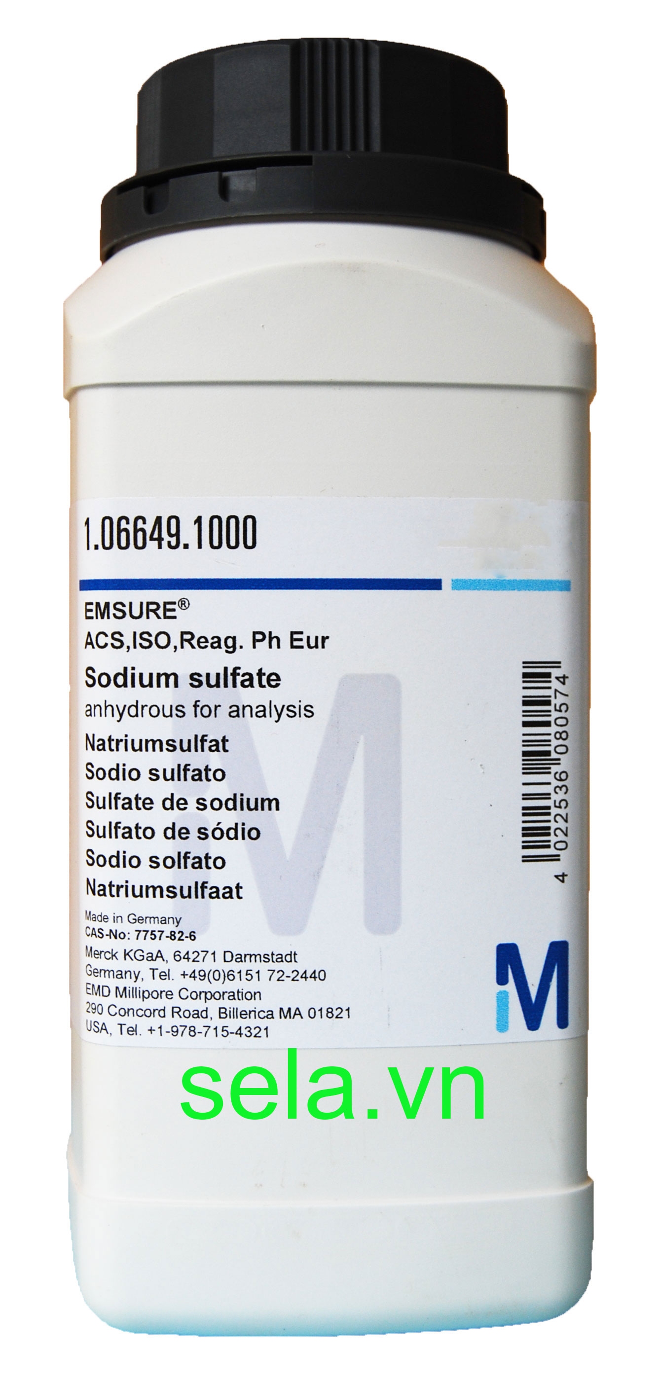 Sodium sulfate anhydrous for analysis EMSURE® ACS,ISO,Reag. Ph Eur