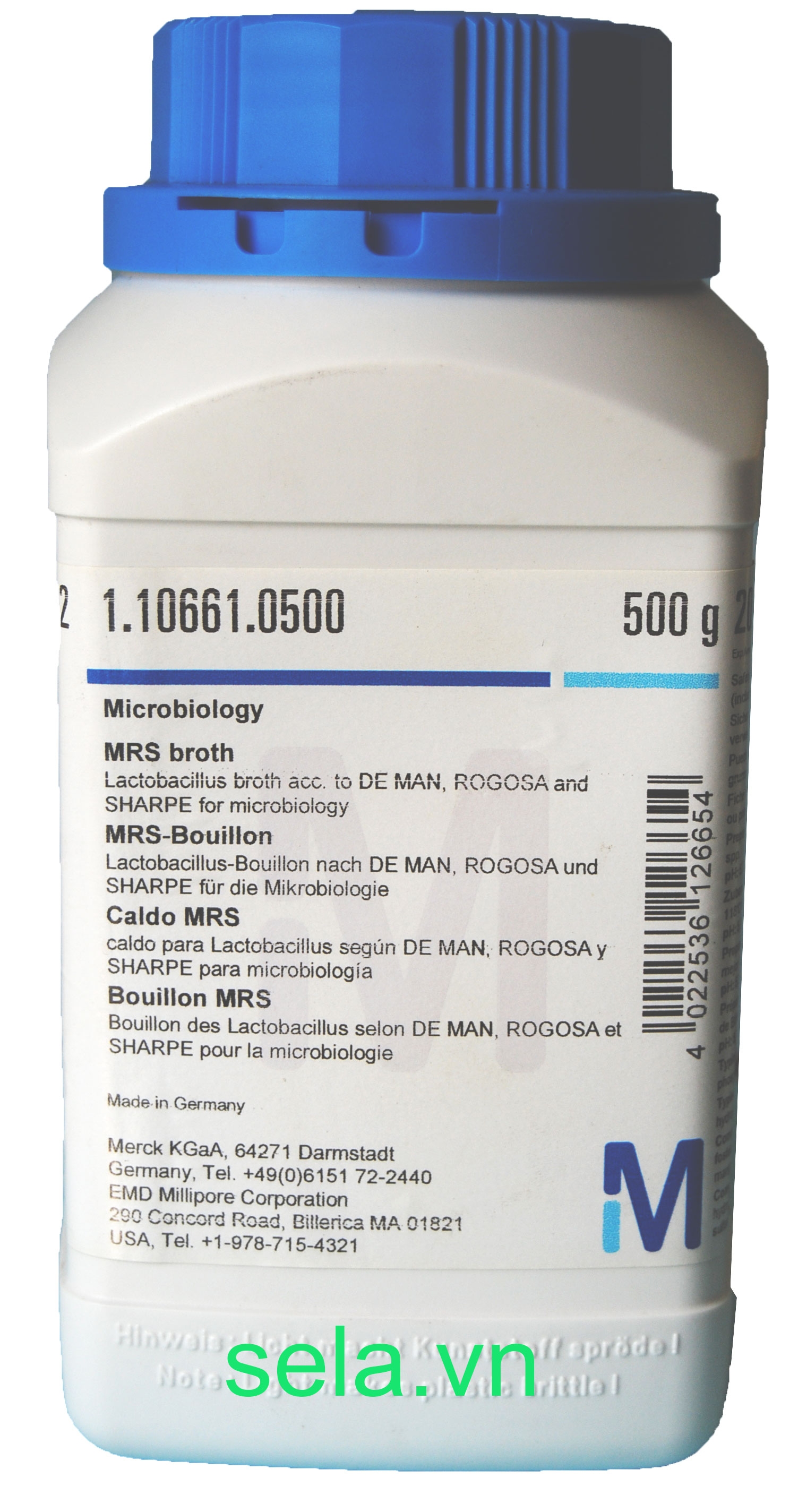 MRS broth Lactobacillus broth acc. to DE MAN, ROGOSA and SHARPE for microbiology