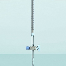 Burette thẳng, khóa thủy tinh đầu mài, loại AS 