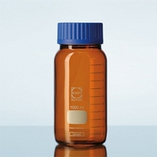 Chai trung tính nâu miệng rộng có mã vết GLS 80