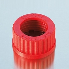 Nắp vặn có lỗ nhựa PBT màu đỏ