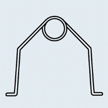 Tay treo khay nhuộm lam